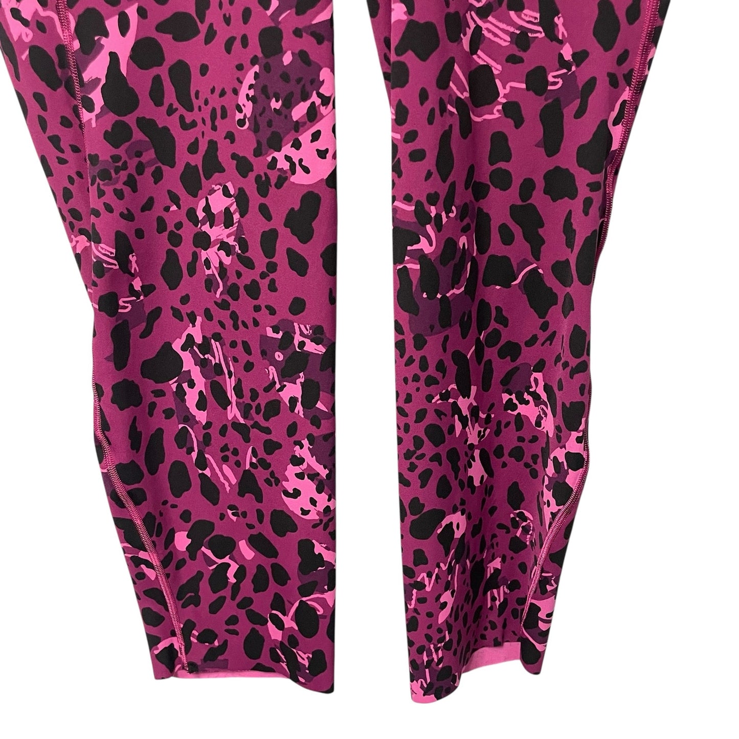 Lululemon Base Pace High Rise Running Tight 25" Cheetah Camo Magenta Purple 12
