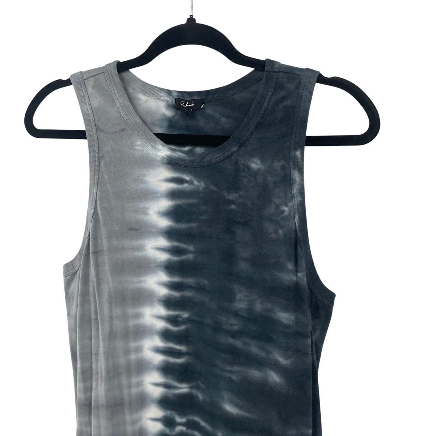 Rails The Tank Dress Black Navy Dip Dye Midi Length Womens Medium
