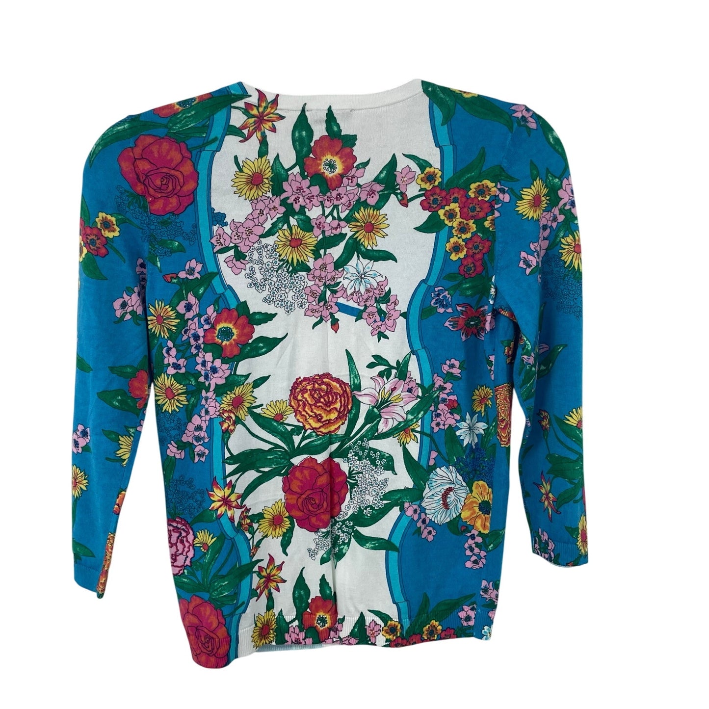 NWT Talbots Multicolor Floral Button Up Charming Cardigan in Blossom XS Petite