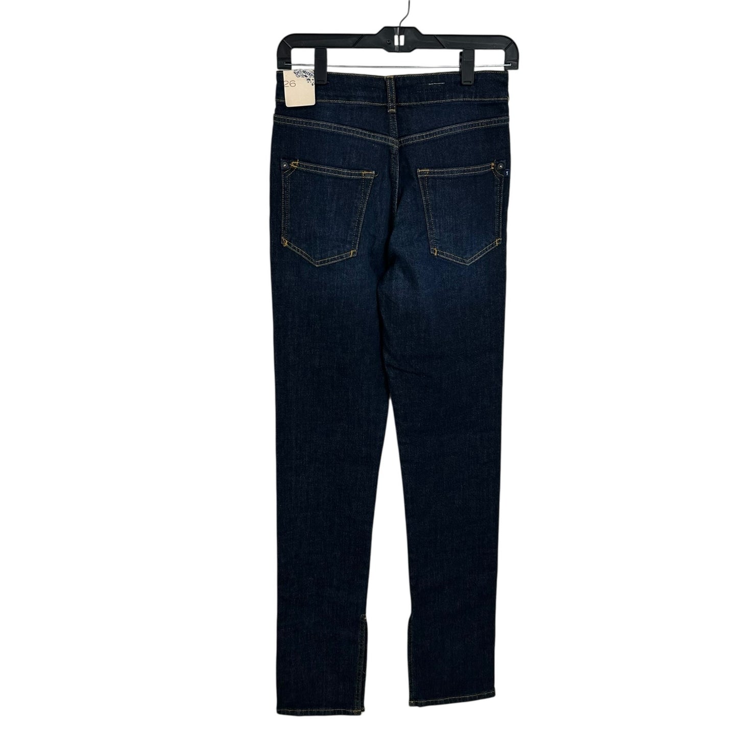 NWT Pilcro Ultra High Rise Five Pocket The Split Straight Denim Jeans Womens 26