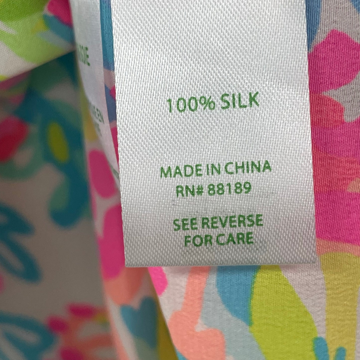 Lilly Pulitzer Cosmos 100% Silk Lovers Coral Colorful Tank Top Womnes Medium