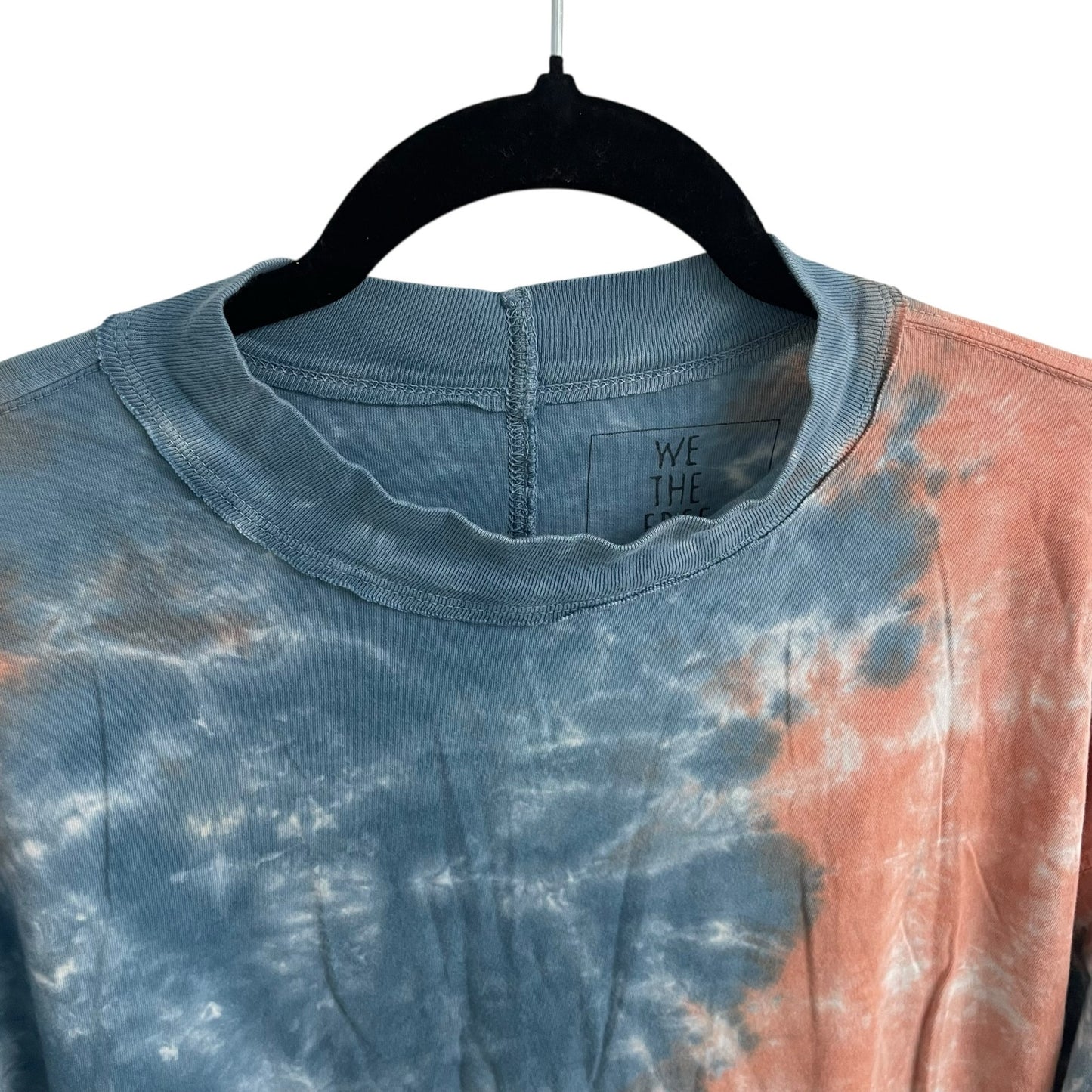 We The Free Be Free Tie Dye Oversize Long Sleeve T Shirt Cotton Candy Medium