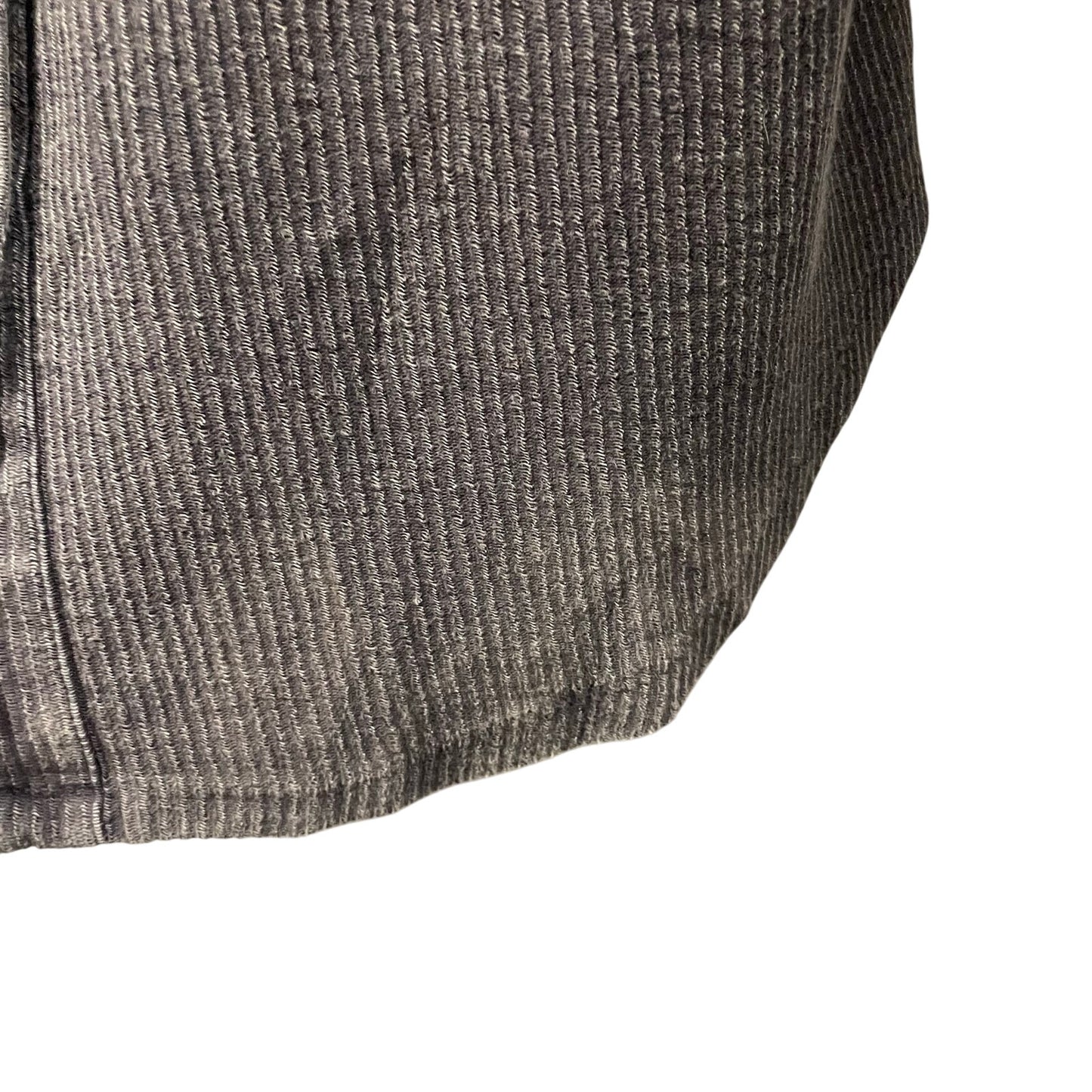 Anthropologie Pilcro Gray Ribbed Corduroy Relaxed Duster Shacket Large AS IS