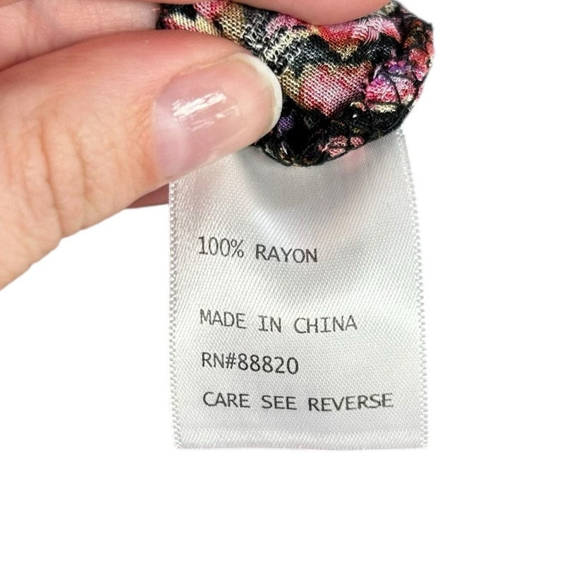 Cynthia Rowley Pink Multicolor Paisley Print Tie Back Mini Romper Womens Large