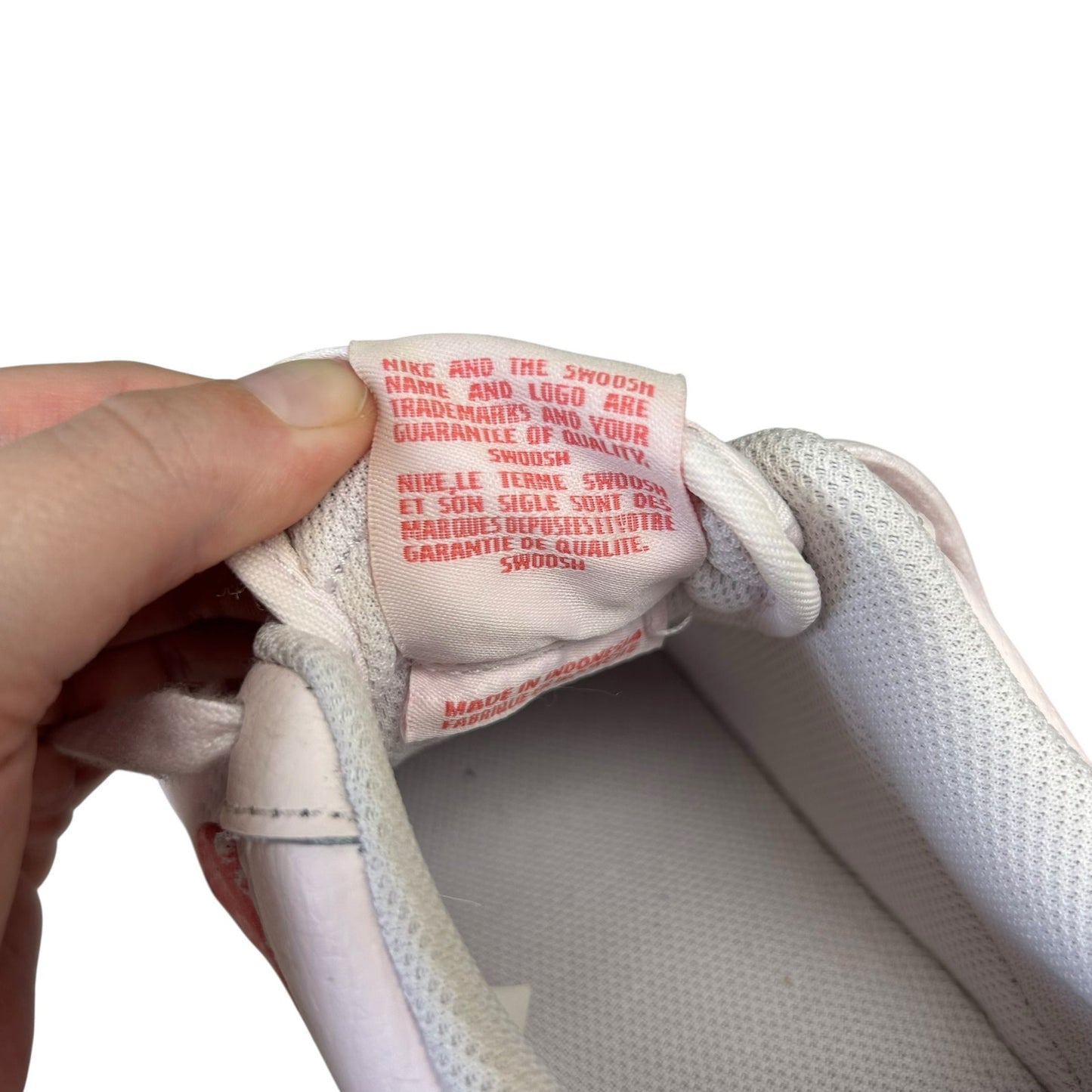 Nike Air Force 1 '07 Pearl Pink Coral White Paisley Lace Up Sneakers Womens 7