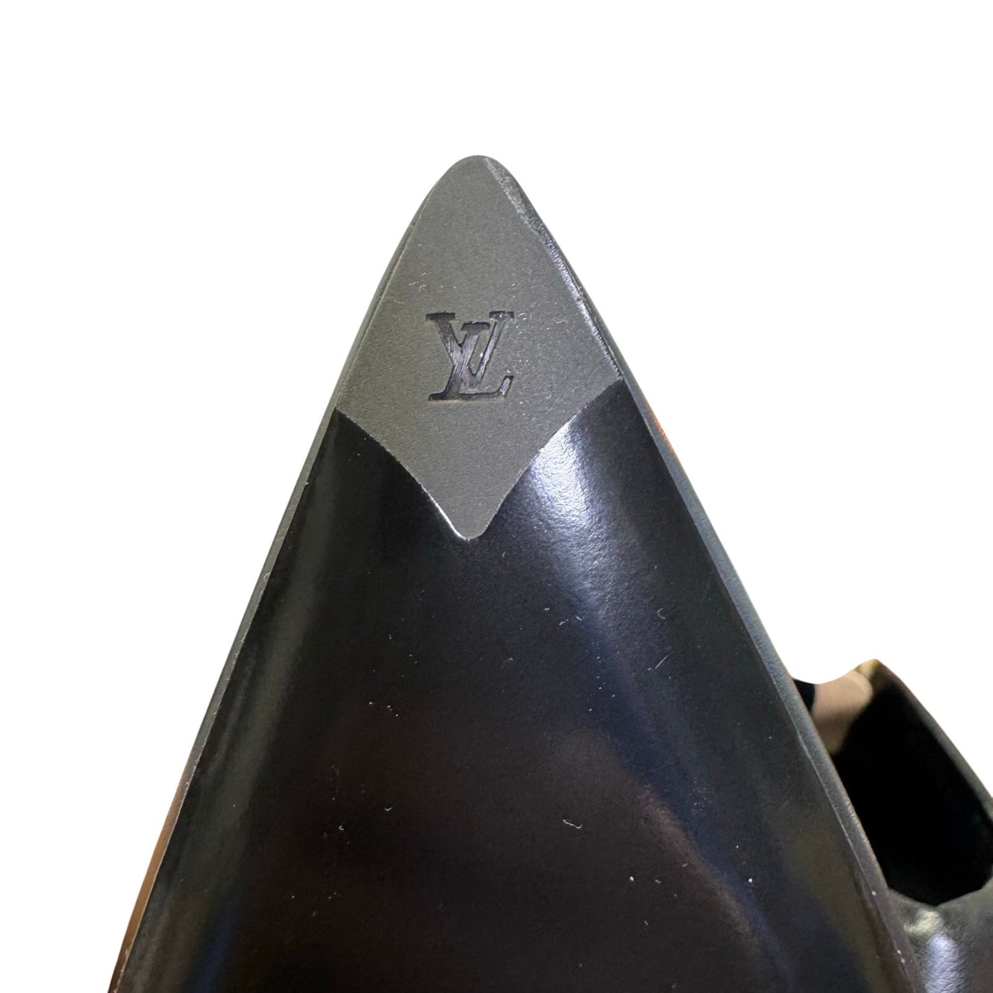Louis Vuitton Black Calfskin Allure Slingback Pointed Toe Pumps Womens 9.5