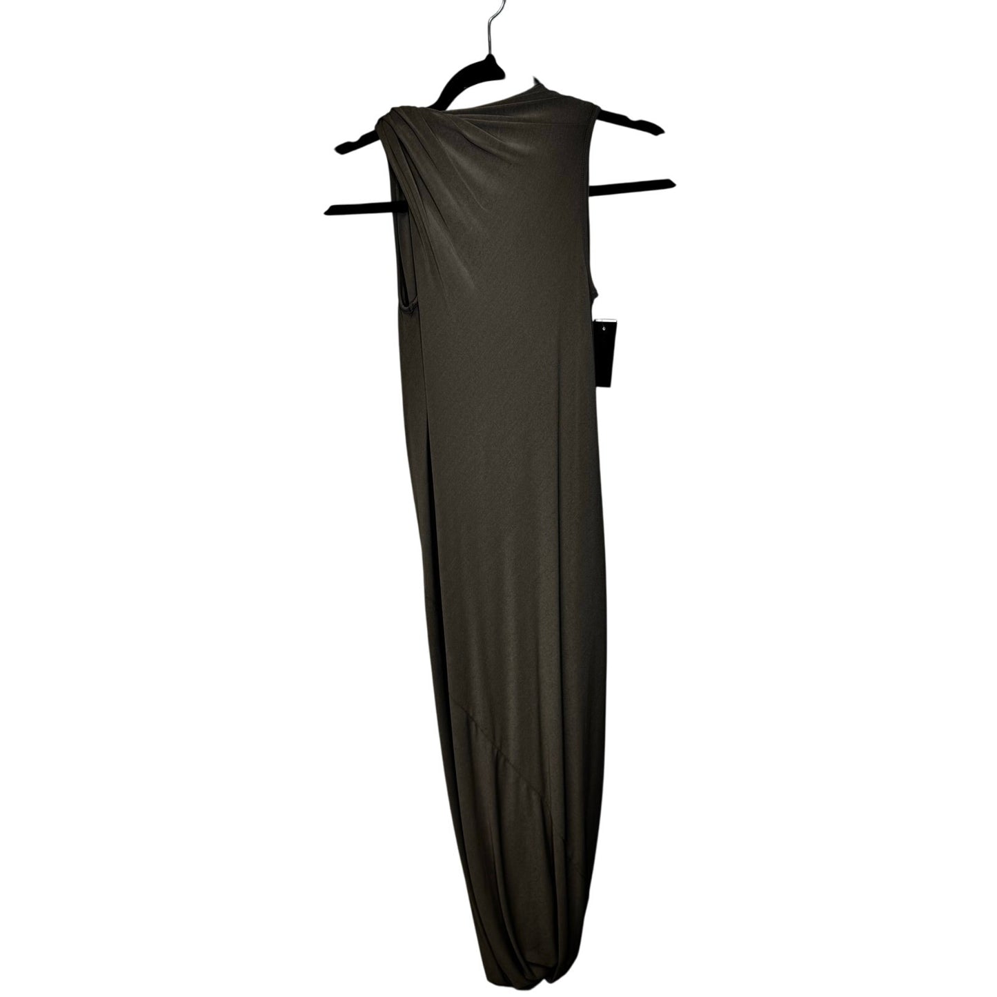 Rick Owens Dark Shadow Sleeveless Cowl Neck Hugging Hem Maxi Dress Womens 2