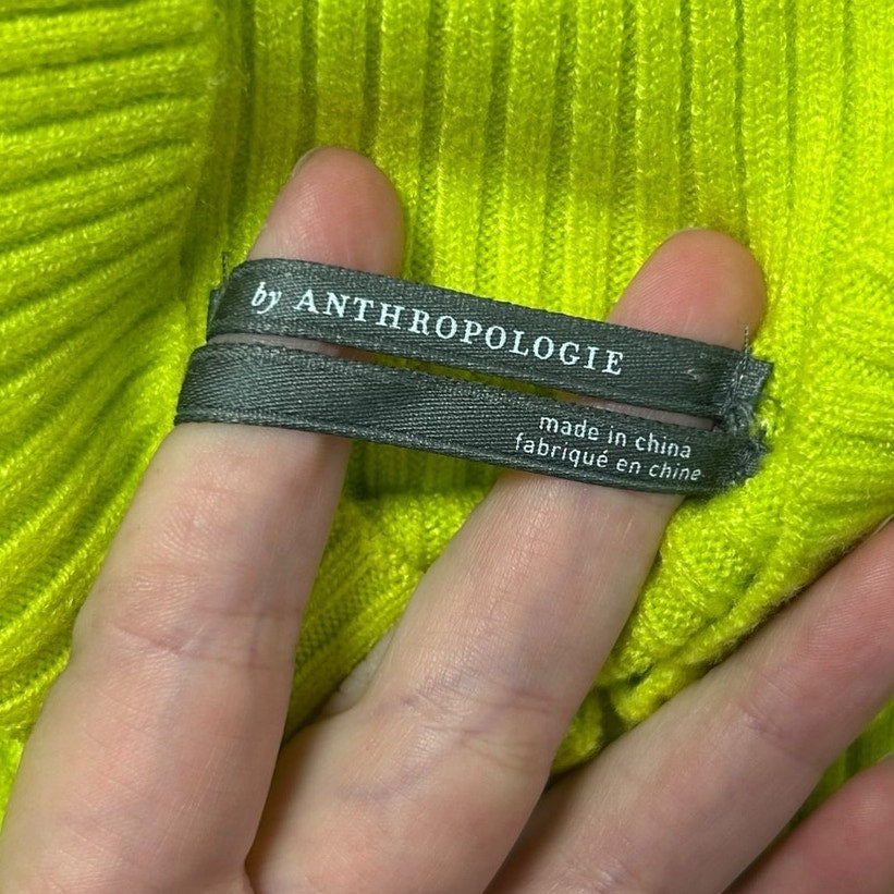 by Anthropologie Yellow The Thea Long-Sleeve Twofer Maxi Dress Womens Large