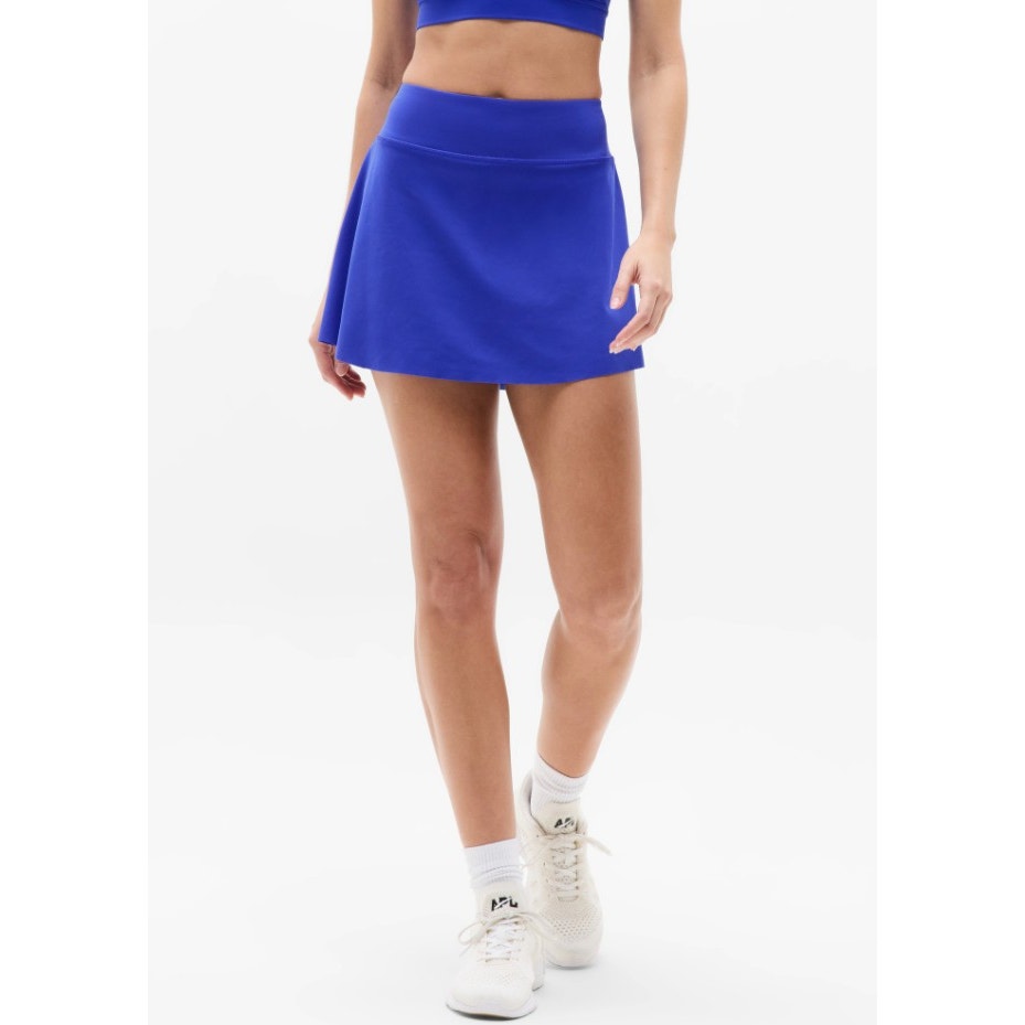 NWT Athleta Blue Pull On Salutation Stash Quick Drying Skort Womens Medium