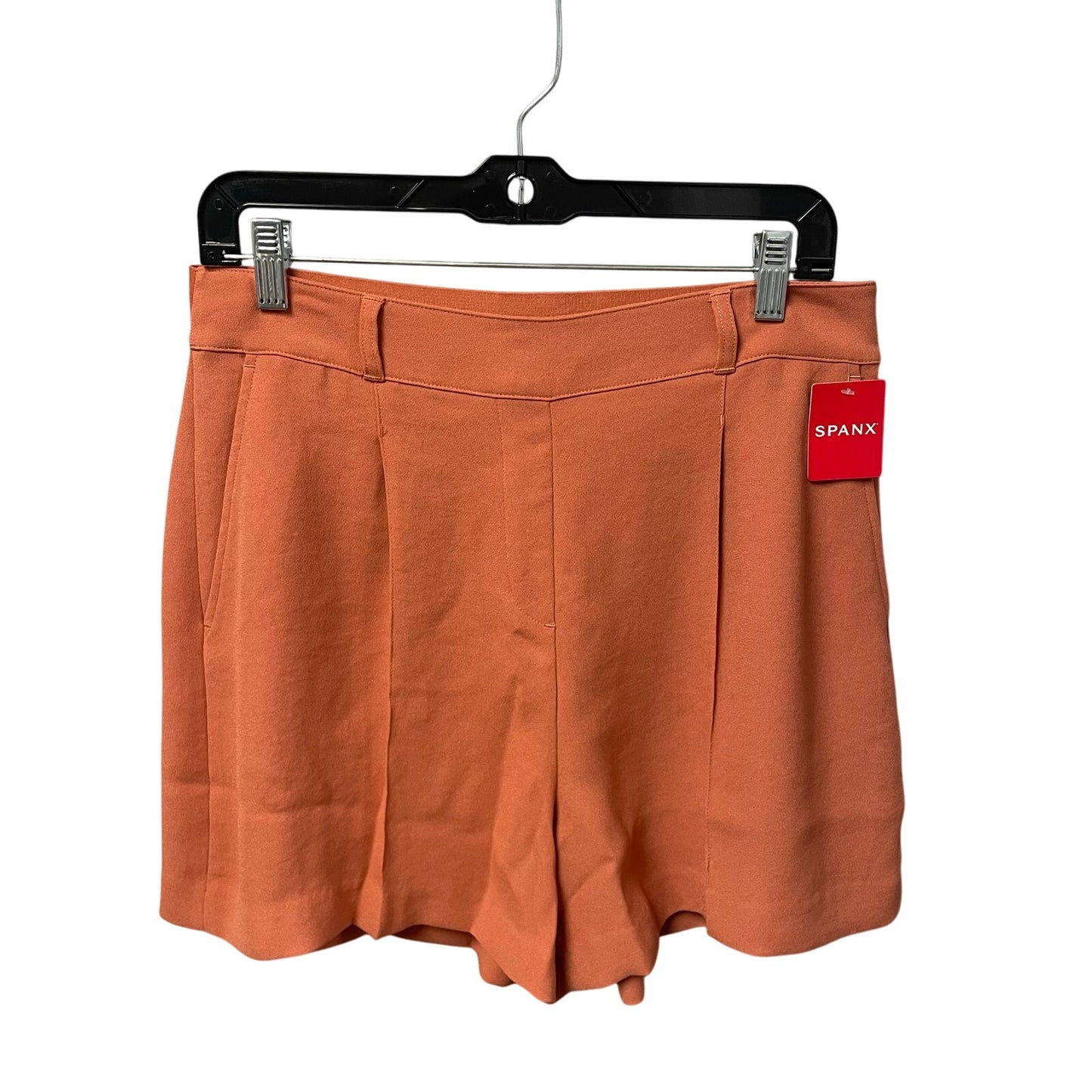 NWT Spanx Carefree Crepe Trouser Short 6" Sedona Orange Womens Large