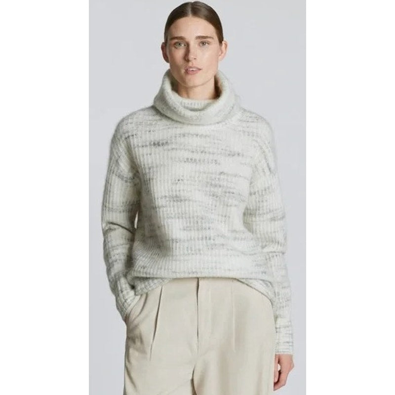 Everlane The Alpaca Wool Oversized Turtleneck Sweater Cream Gray Womens Large