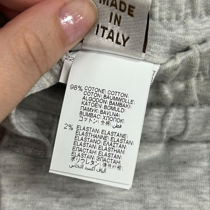 Brunello Cucinelli Gray Elastic Waist Cotton Blend Pull On Sweatpants US 2