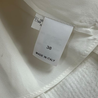 Brunello Cucinelli White Linen Blend Double Breasted Blazer Womens 38 / US 2