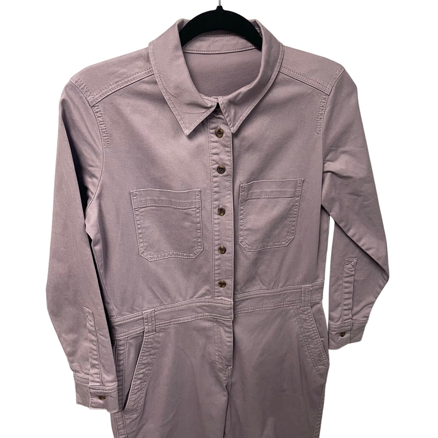 Boden Carly Jumpsuit Cargo Boilersuit Soft Denim Lavender Womens Size 6 Petite