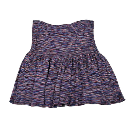 Maje Purple Multi Side Zip Fit & Flare Viscose Mini Skirt Womens 3 /  US Large