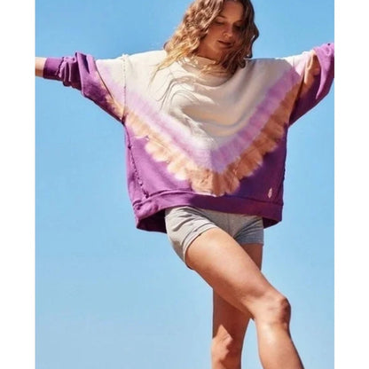 FP Movement Chamoix Combo Metti Ombre Crewneck Pullover Sweatshirt Womens XS