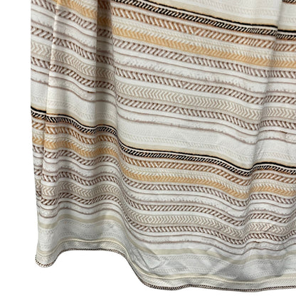 Calvin Klein Neutral Striped Sleeveless Top Womens Plus Size 1X