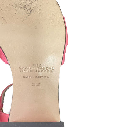 Marc Jacobs The Charm Sandal Pink Patent Leather Womens Size 35 / US 5