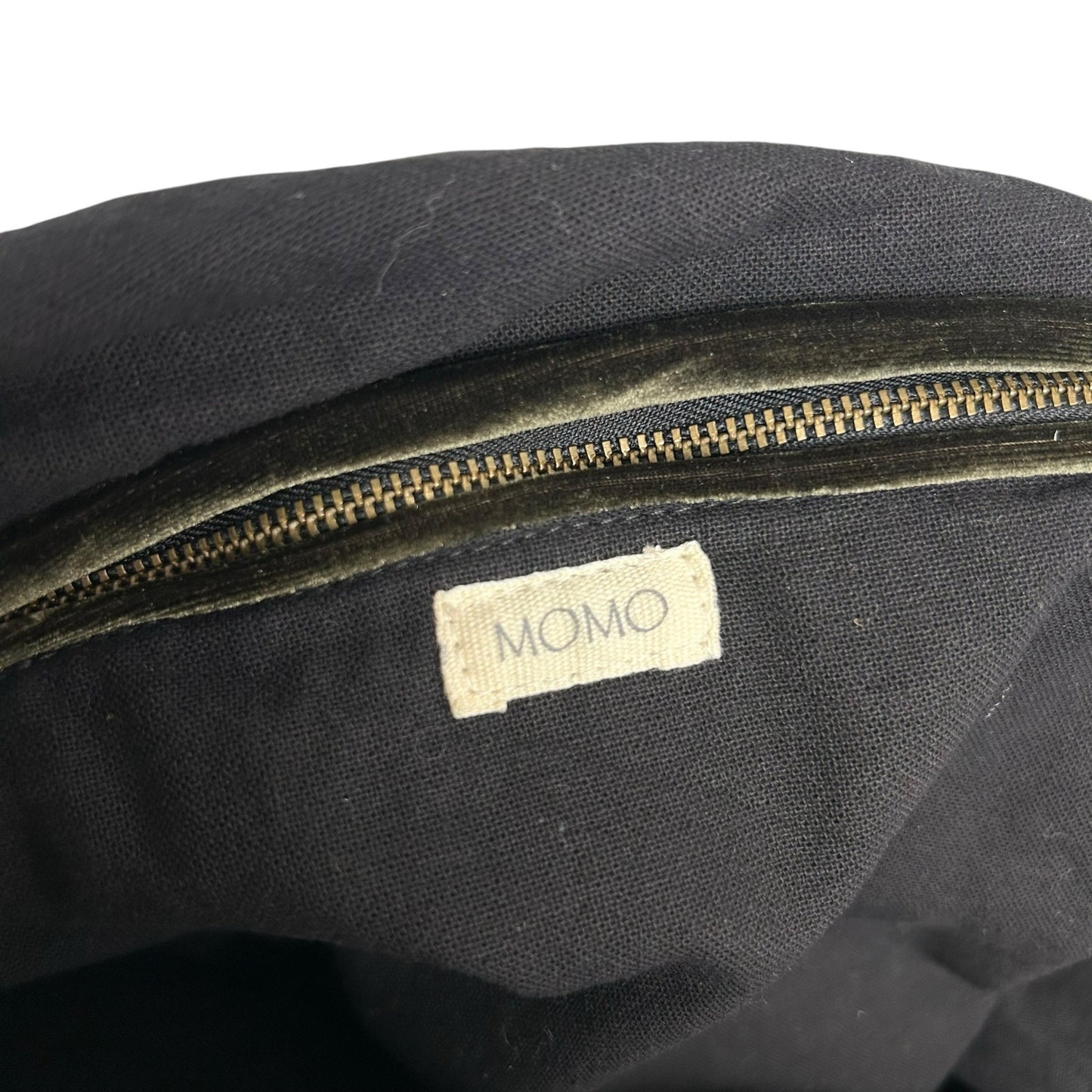 Momo Anthropologie Dark Green Velour Metallic Snakeskin Double Handle Tote Bag