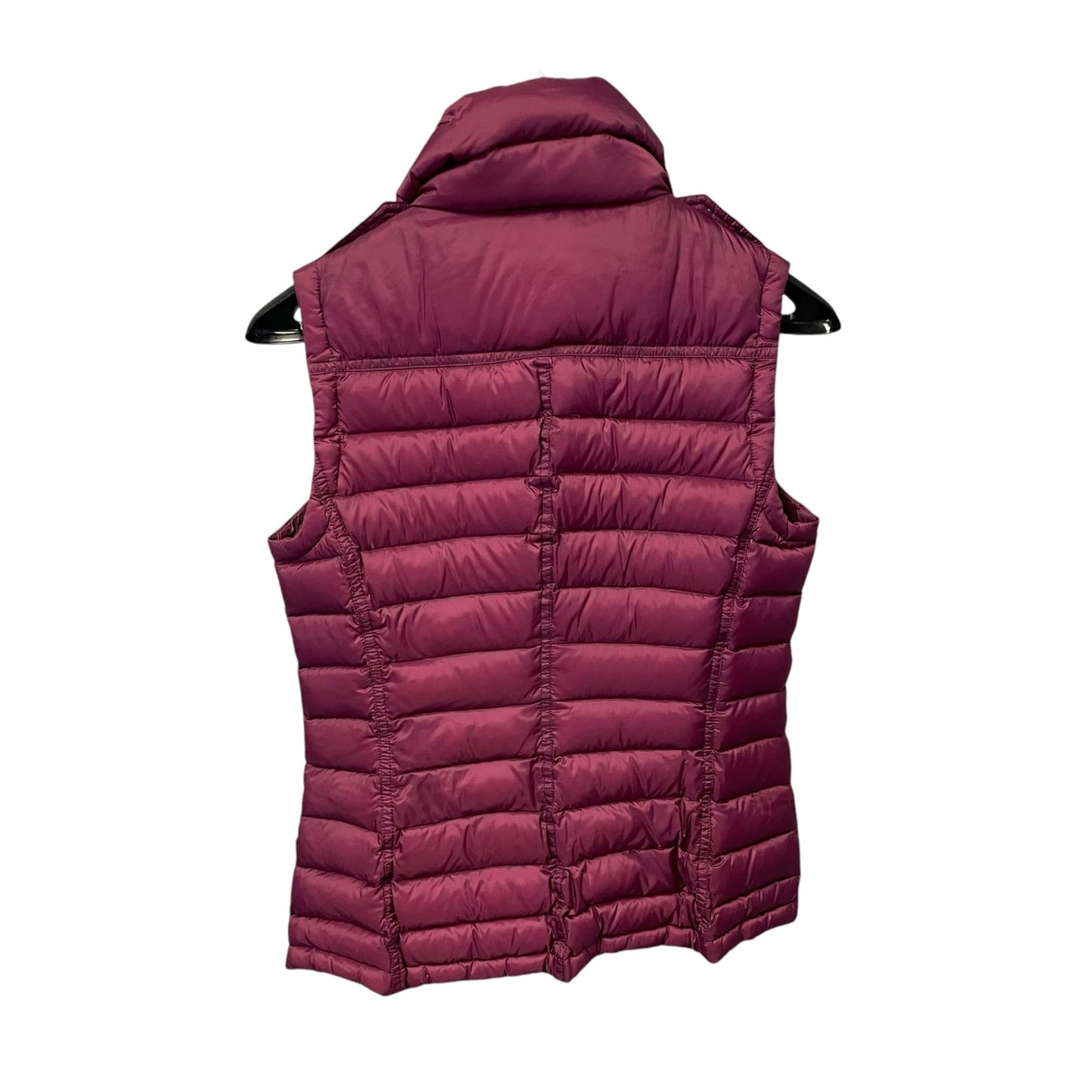 Burberry Brit Cranstead Check Quilted Down Vest Puffer Gilet Garnet Pink XS