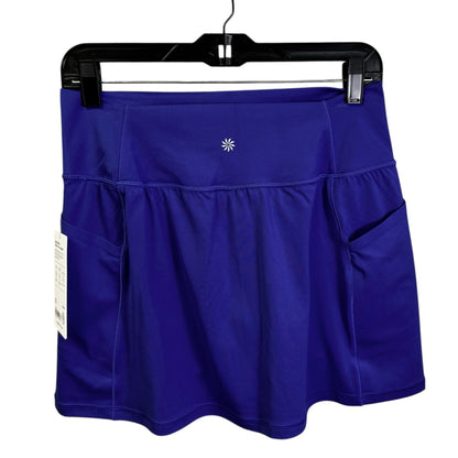 NWT Athleta Blue Pull On Salutation Stash Quick Drying Skort Womens Medium