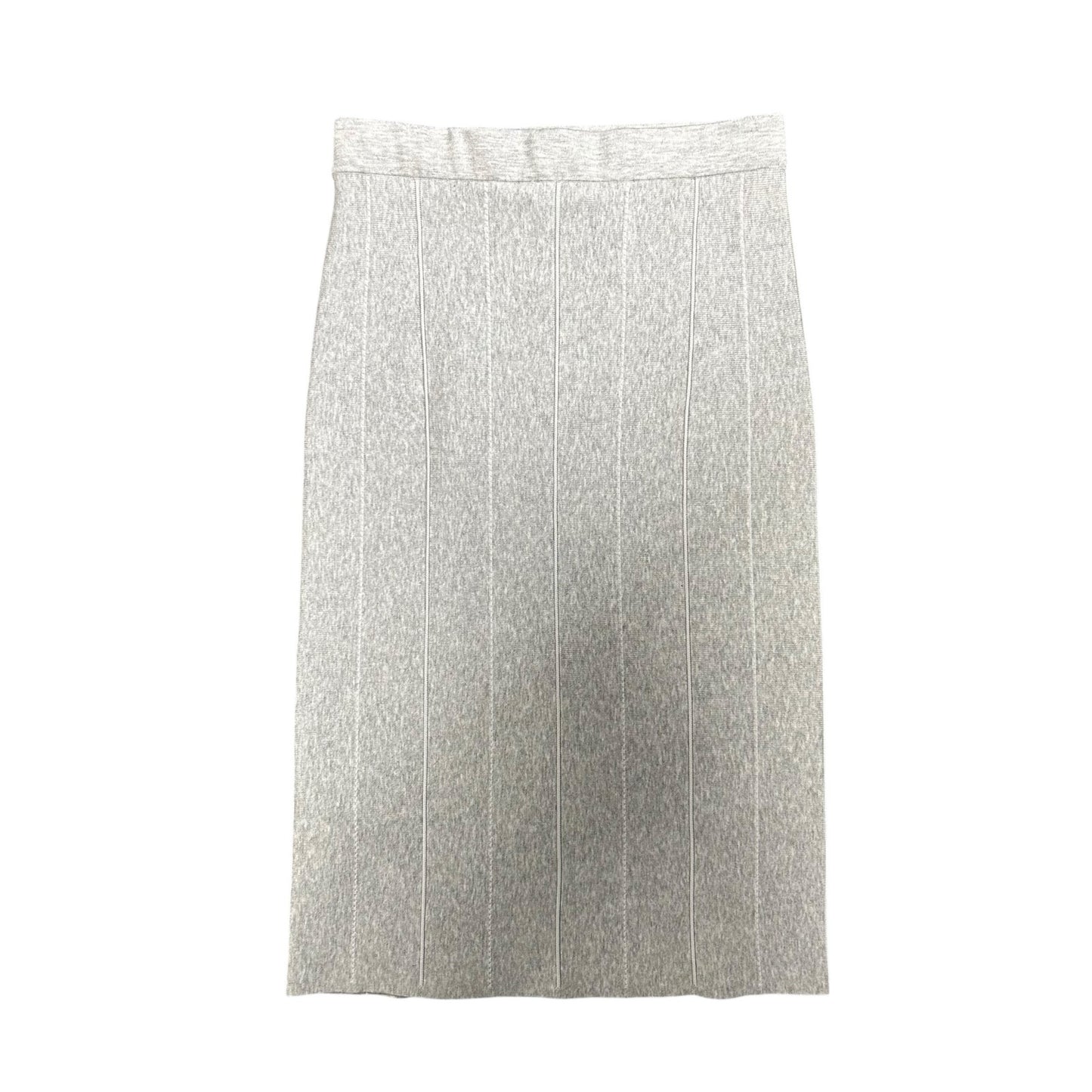 NWT Reiss Grey Rachel High Rise Knitted Pull On Pencil Skirt Womens Size Small