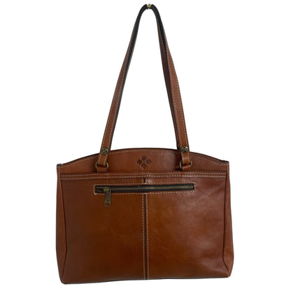 Patricia Nash Heritage Collection Poppy Tote Tan Leather AS IS