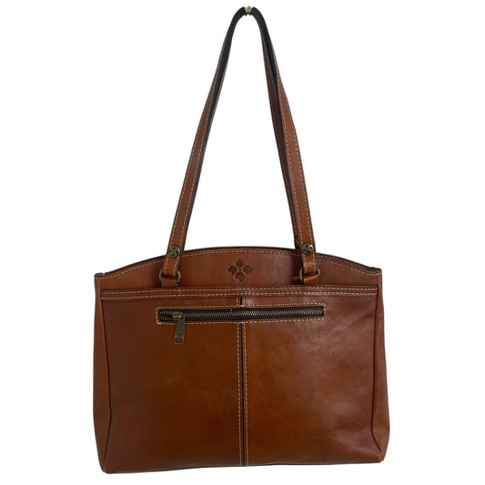 Patricia Nash Heritage Collection Poppy Tote Tan Leather AS IS