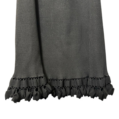 NWT Ulla Johnson Black Sleeveless Crossover Keyhole Fiora Maxi Dress Women Small