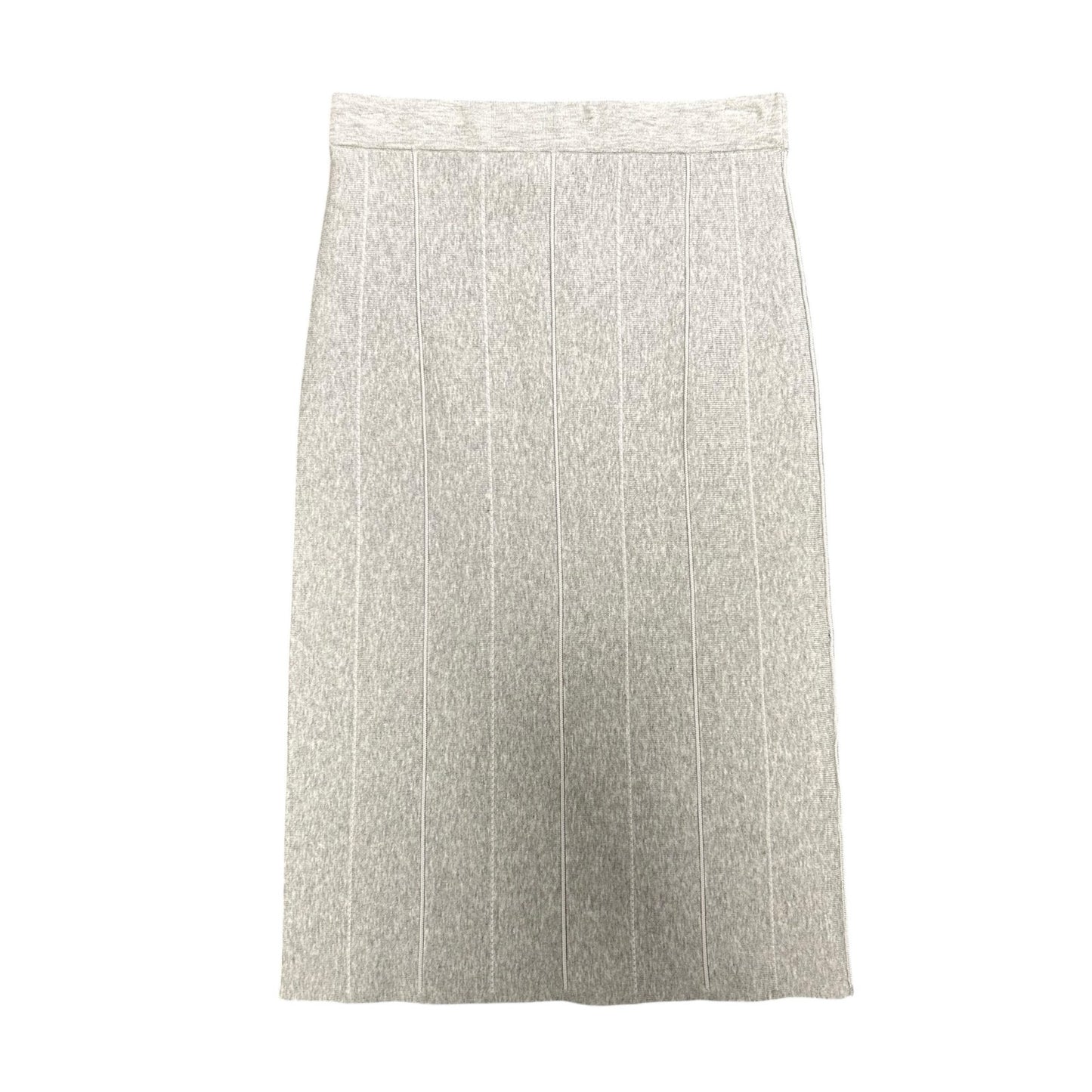 NWT Reiss Grey Rachel High Rise Knitted Pull On Pencil Skirt Womens Size Small