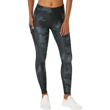 NWT Prana Black Camouflage High Rise Electra Ankle Legging Womens Large