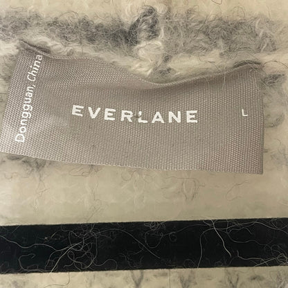 Everlane The Alpaca Wool Oversized Turtleneck Sweater Cream Gray Womens Large