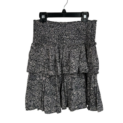 by Anthropologie Smocked Waist Jennalyn Tiered Pull On Mini Skirt Womens Small