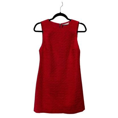 NWT Alice + Olivia Bright Pink Clyde Sleeveless A Line Mini Shift Dress Womens 2