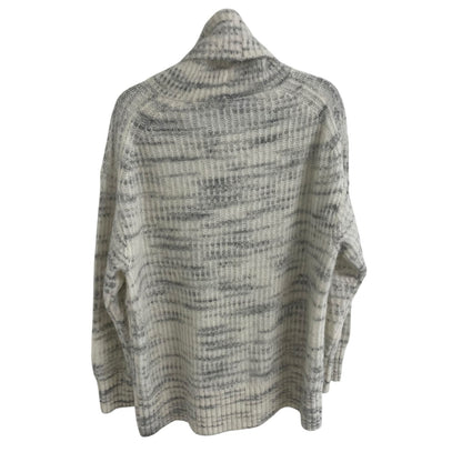 Everlane The Alpaca Wool Oversized Turtleneck Sweater Cream Gray Womens Large