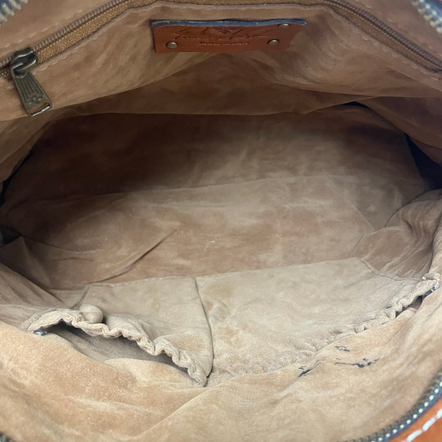 Patricia Nash Heritage Collection Poppy Tote Tan Leather AS IS