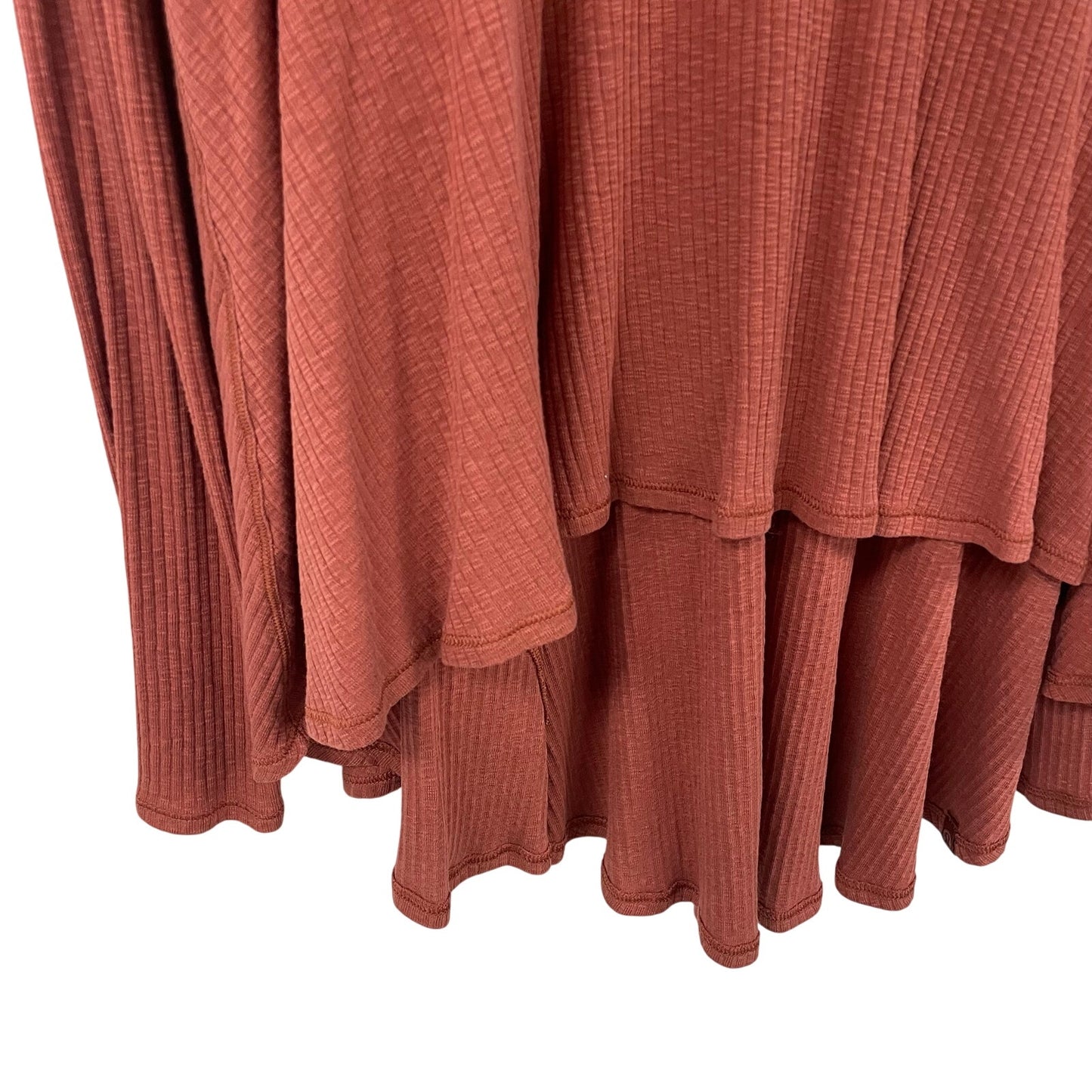 Lululemon Dare to Drape Long Sleeve Tunic Top Rustic Clay Orange Womens Large
