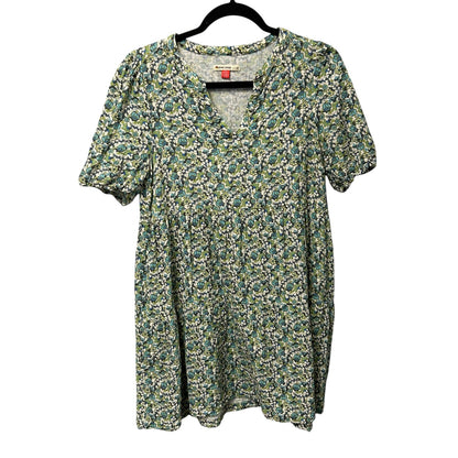Marine Layer Jamie Short Sleeve Mini Dress in Boho Ditsy Print Womens Medium