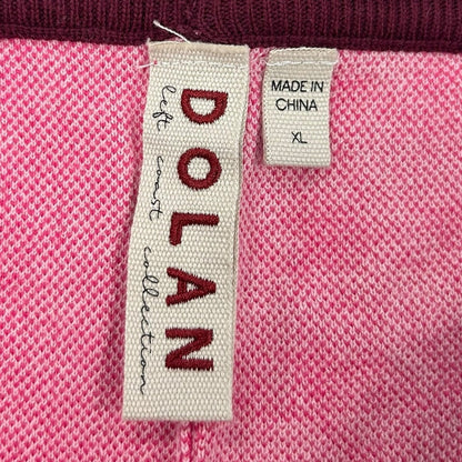 Dolan Sierra Pink Stripe Houndstooth Geo Print Pull On Lounge Shorts Womens XL