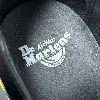 Dr. Martens Black Patent Leather Quad Platform Lace Up Shoes Womens US 5
