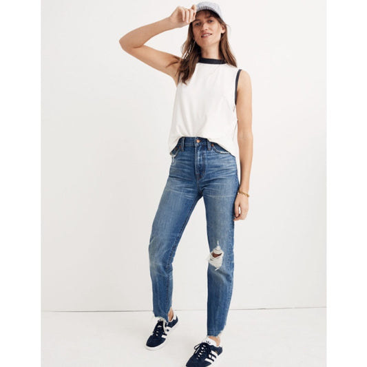 Madewell Raw Hem The Perfect Summer Denim Jean Destructed Edition Womens 29