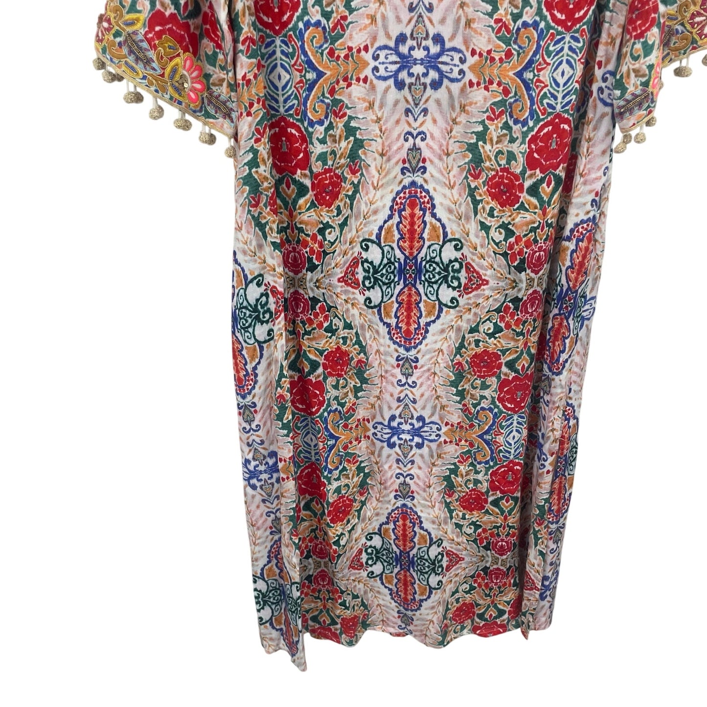 Soft Surroundings Ipanema Dress in Rio Rainbow Print Womens Petite Medium
