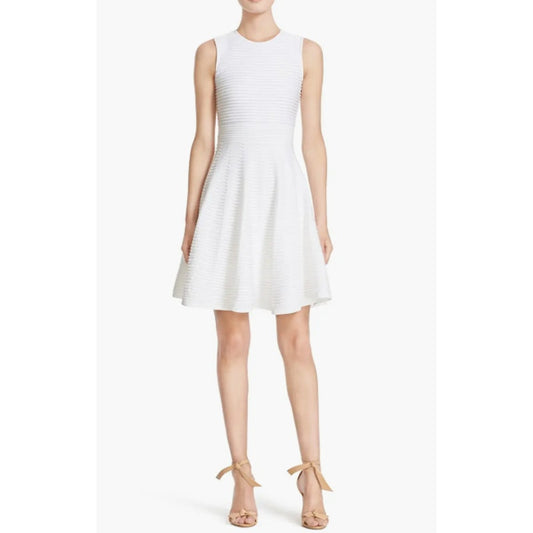 NWT Ted Baker London White Nadyne Ottoman Detailed Dress Womens 1 / US 4