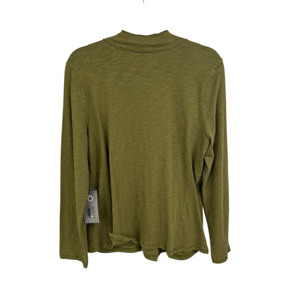 NWT Habitat Clothes to Live In Olive Green Pocket Cardigan Sweater Womens Small