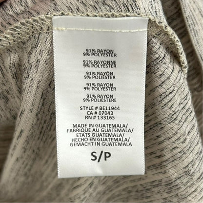 NWT Eri + Ali Anthropologie Short Fringe Trim Sleeve Asymmetric Top Womens Small