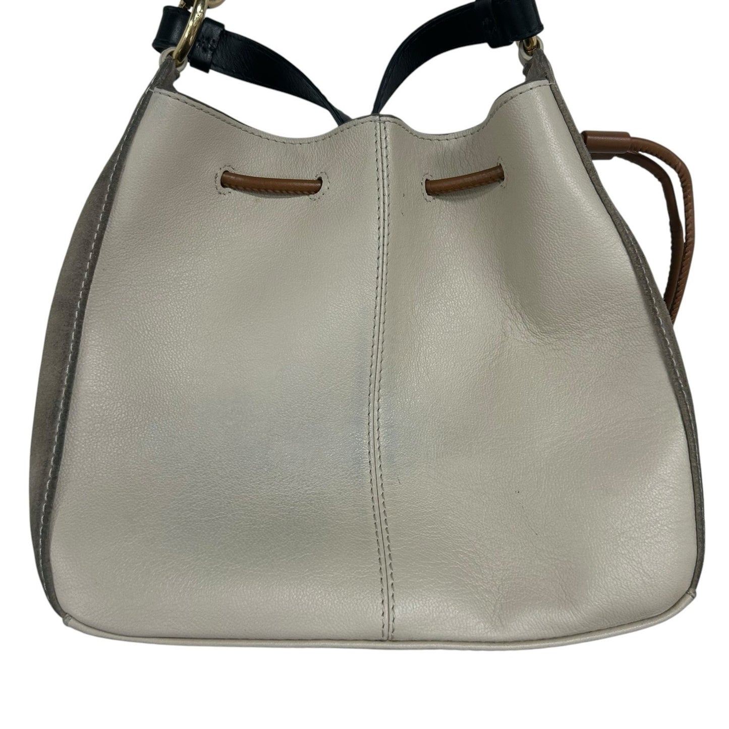 See By Chloe Tony Leather & Suede Drawstring Color Block Shoulder Bag