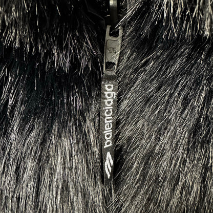 NWT Balenciaga Black Faux Fur Reversible Ski Jacket Womens 6