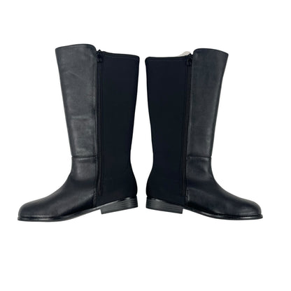 Michael Michael Kors Rhinestone Embellished Logo Tall Inessa Boot Black Womens 4