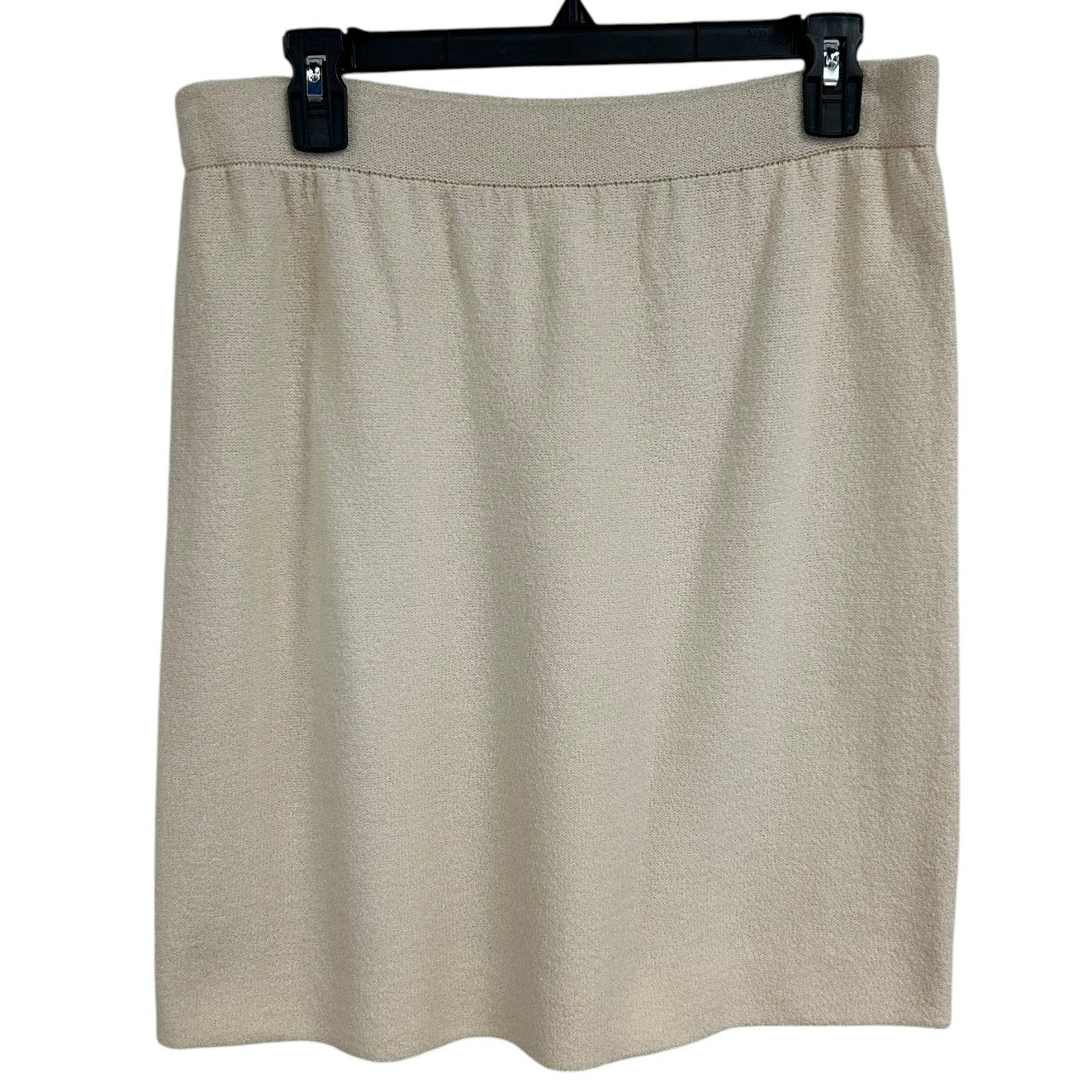 NWT St. John Collection by Marie Gray Cream White Santana Knit Skirt Suit 12