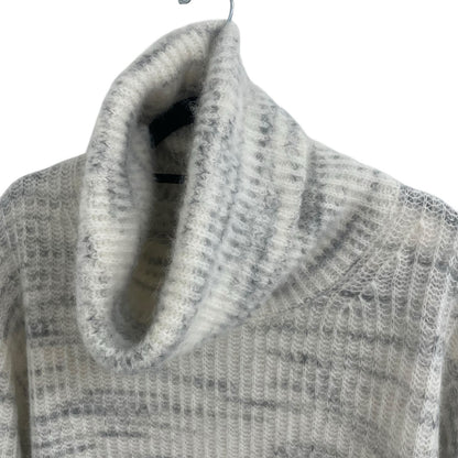 Everlane The Alpaca Wool Oversized Turtleneck Sweater Cream Gray Womens Large